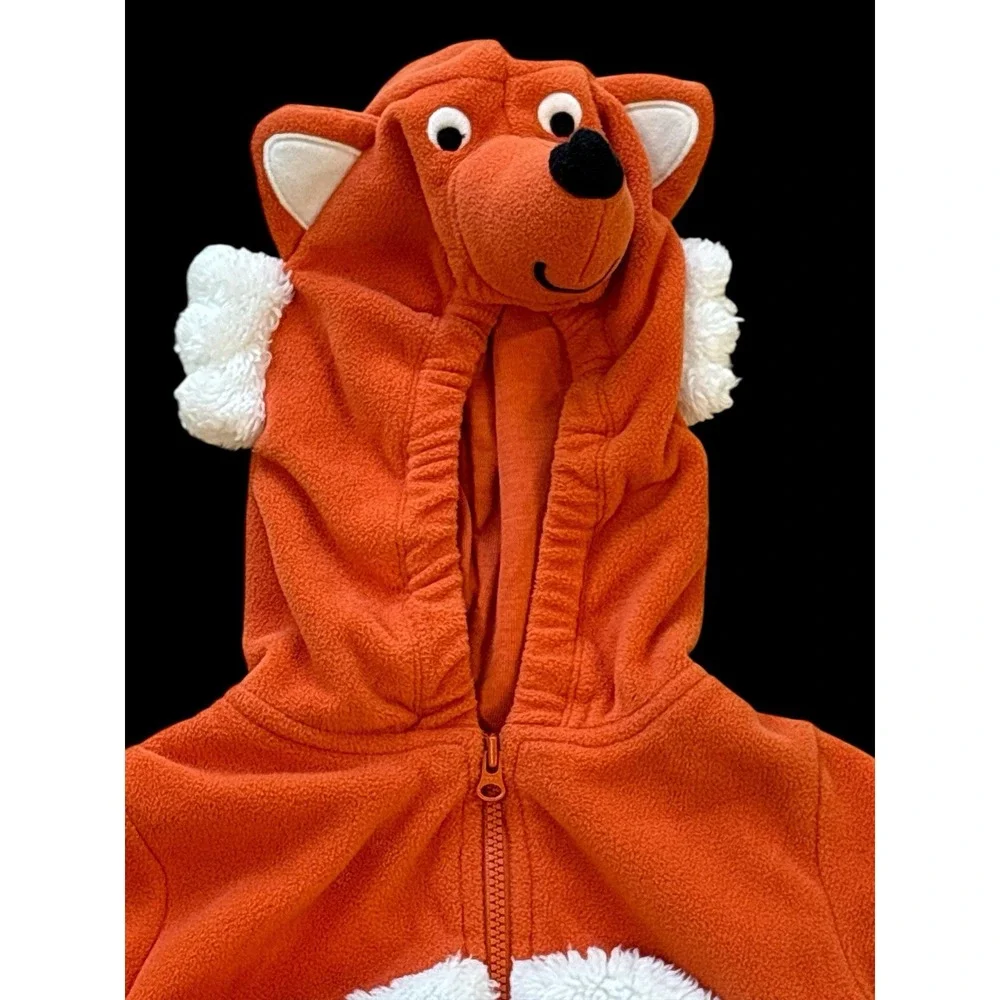 Carter's 12 Months Baby Fox Forest Friend Plush‎ Halloween Costume Zip Up Hoodie